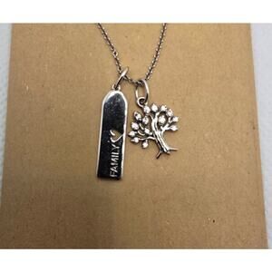 Origami Owl Sterling Silver Family Tree of Life Necklace